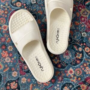 Ryka Women's White Slide Slippers